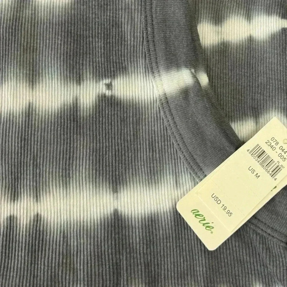 NEW Aerie Tie Dye Grey relax fit long Tank - Picture 4 of 4